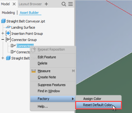 reset default color