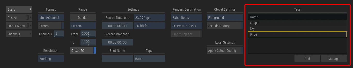 Tags