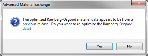 reoptimize dialog