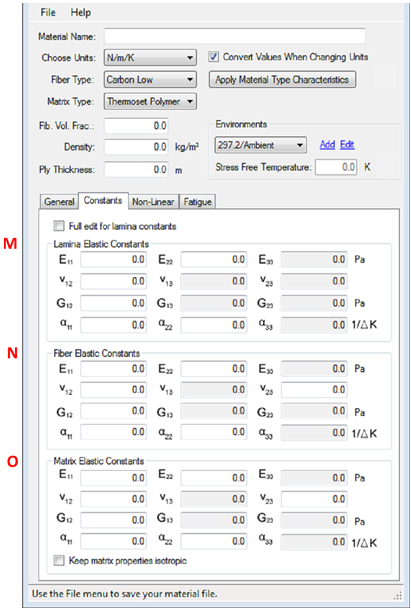 constants tab