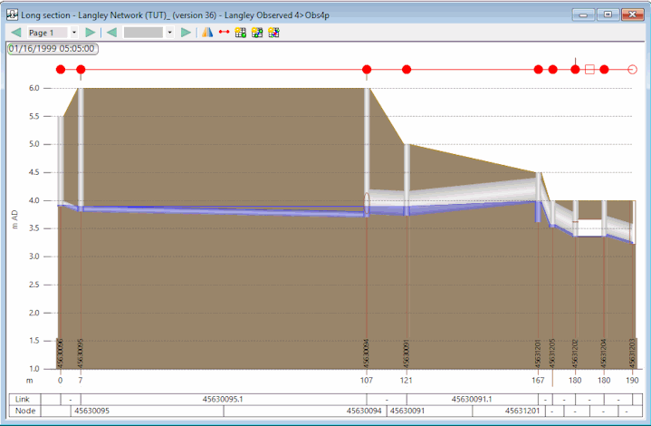 Geoplan Selection in Long Section View