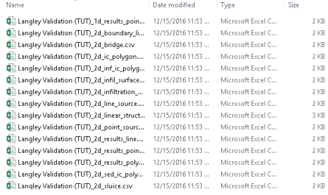 Exported CSV File
