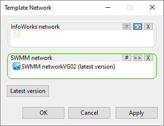 Template Network Dialog
