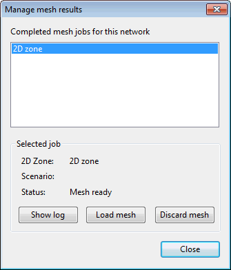 Load the mesh to the network 
