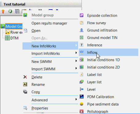 Creating a new inflow object
