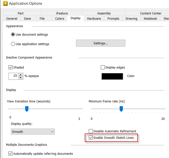EnableSmoothSketchLines