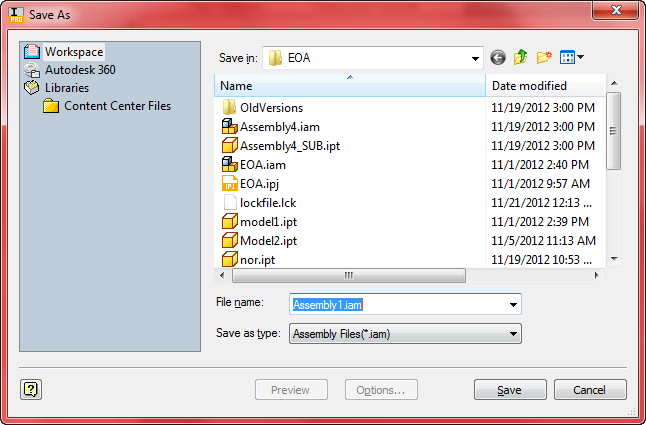 Save file dialog