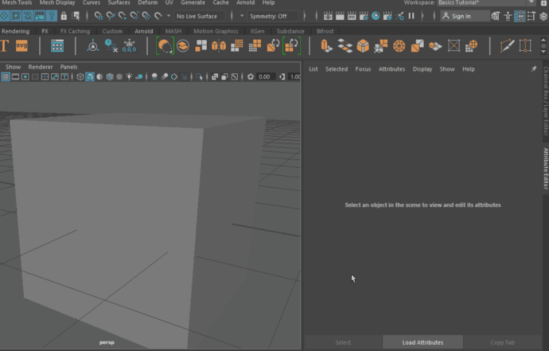 Screencapture GIF of the smooth mesh render settings being activated in the parameters panel.