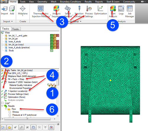 study tasks pane