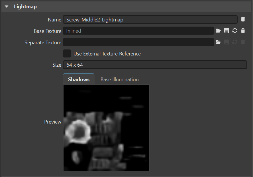 Lightmap preview