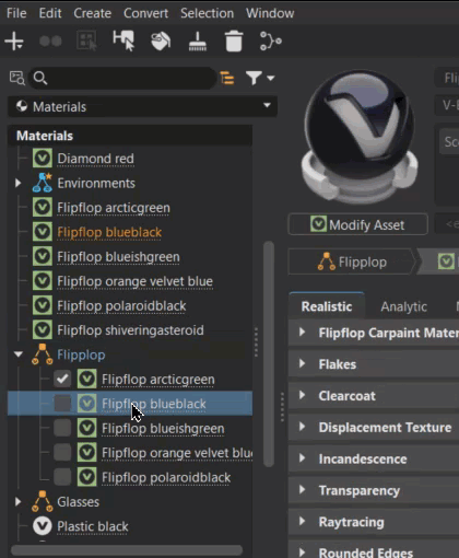 Select Material example