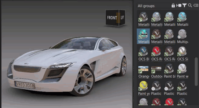 Preview on material assignment
