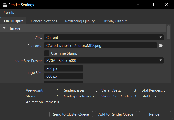 Render Settings