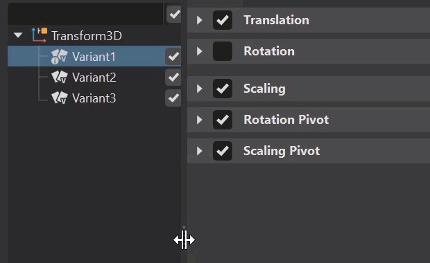 Exposing hidden columns