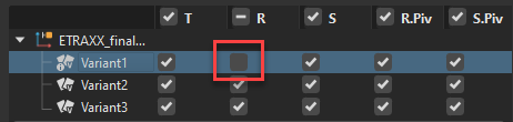 Column's box is unchecked