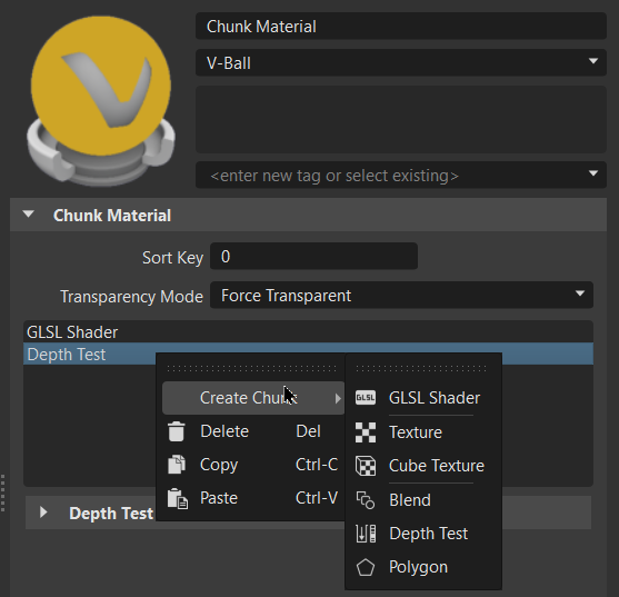 Chunk Material