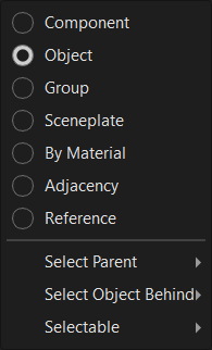 Edit Selection menu