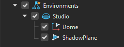 Environment node expanded