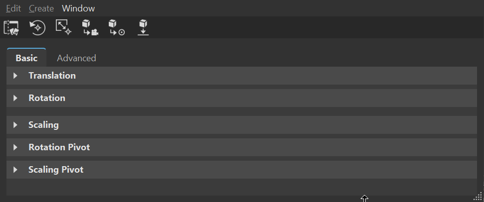 Transform Variants icon disabled