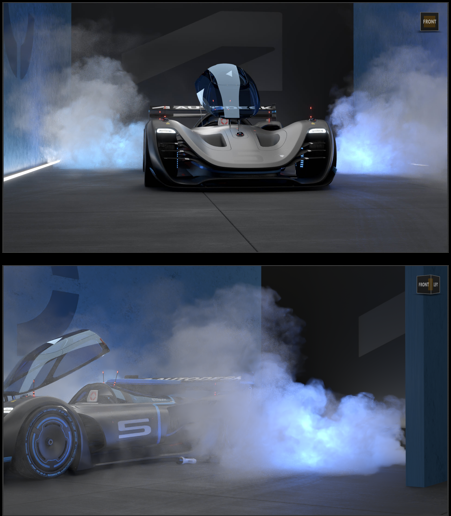 Multi-scattering rendered volumes