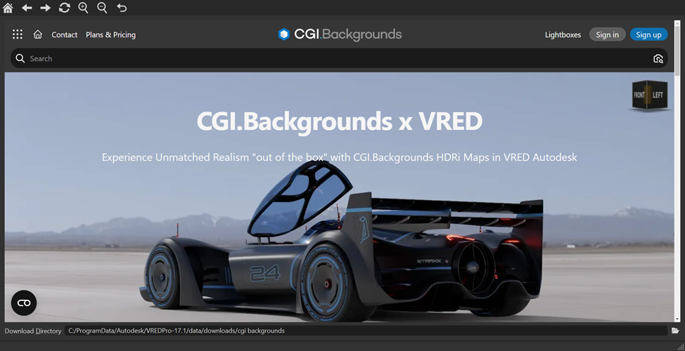 CGI Backgrounds web shops