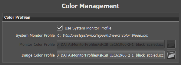 Use System Monitor Profile preference