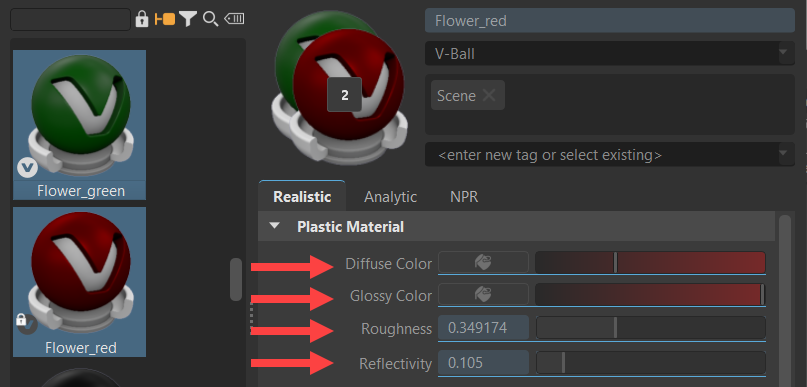 Image of multi-selection with different locked values highlighted