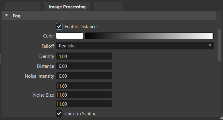 Camera Editor Fog