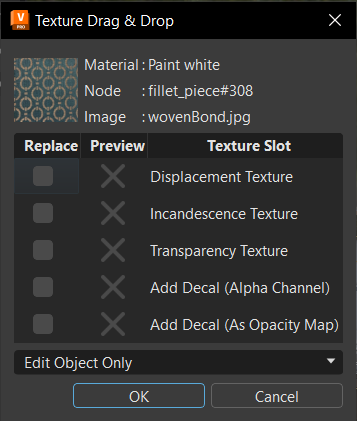 Texture Drag Drop