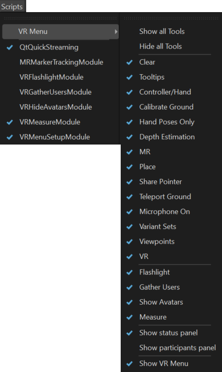 VR Menu