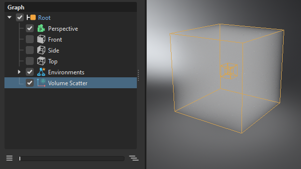 Transformed volume node