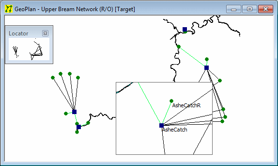 Magnifying the network on the GeoPlan