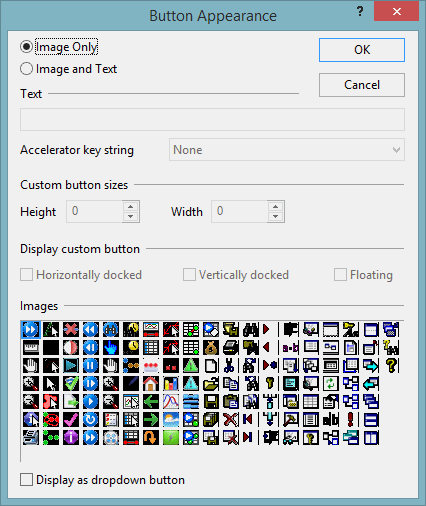 Button Appearance dialog