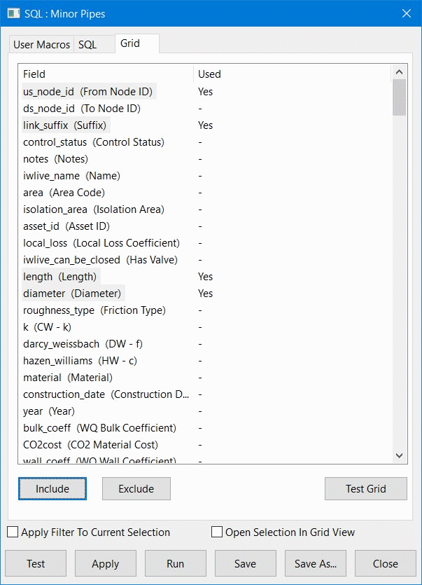 Multi-selection in grid tab