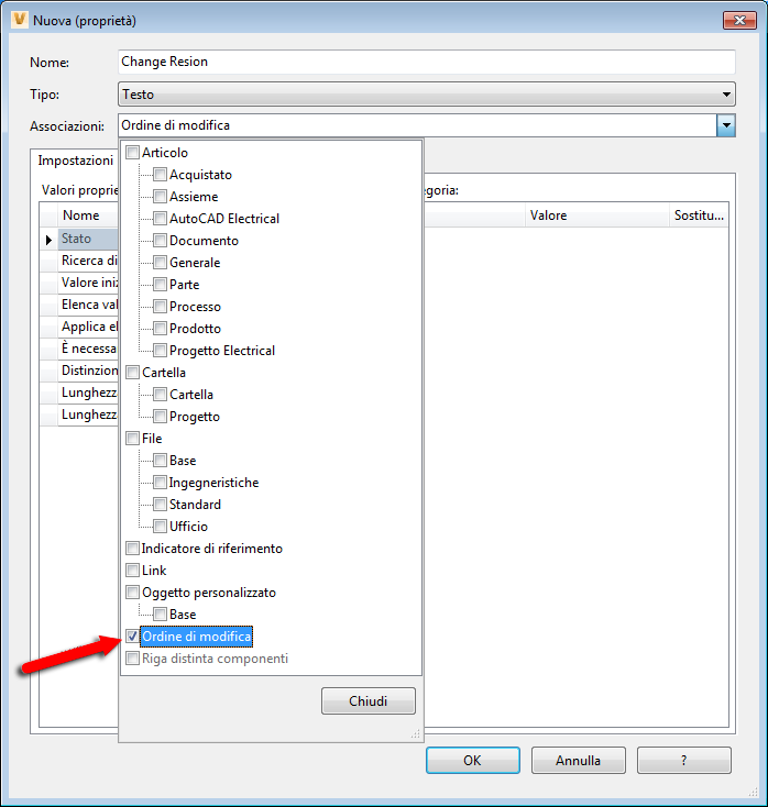 new property dialog