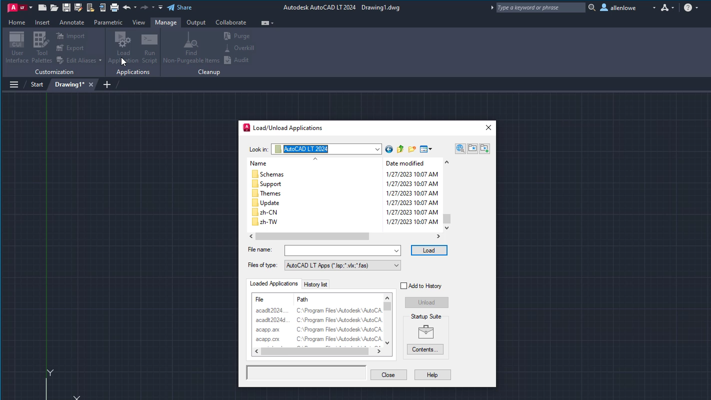 AutoCAD LT 2025 ヘルプ | AutoLISP (AutoCAD LT 2024) | Autodesk