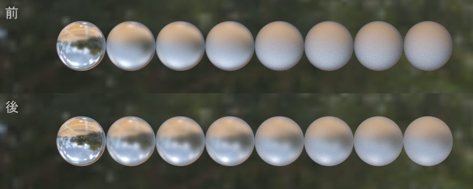 くもりガラスの比較