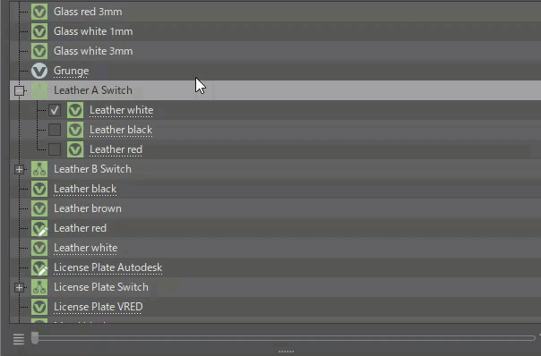 [マテリアルを選択]の例
