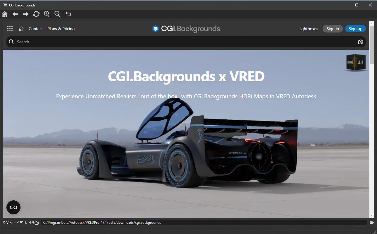 CGI Backgrounds Web ショップ