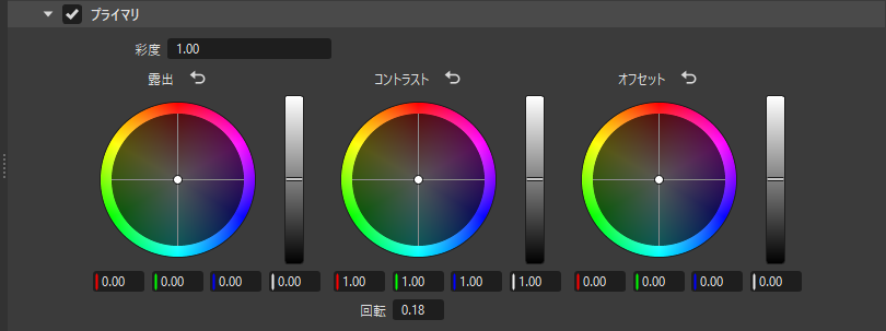 [プライマリ]セクションのコントローラ/フィールド