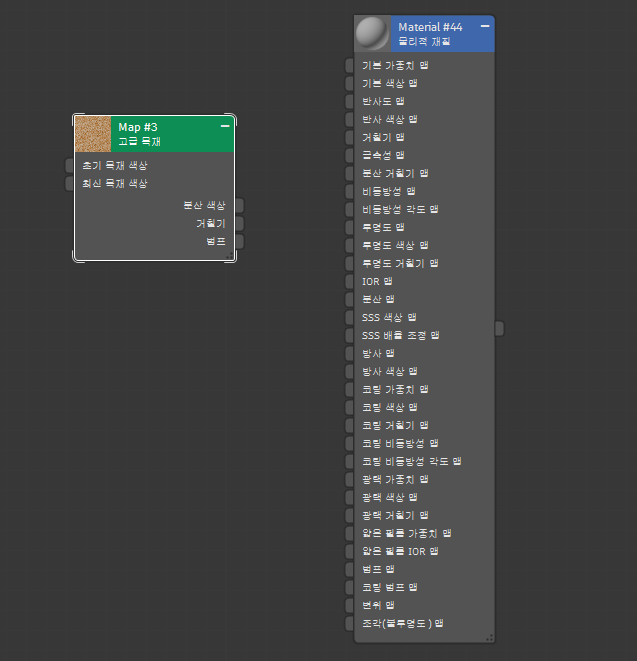Screenshot of the view window in the slate material editor