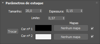 Screenshot of the Stucco paramters panel in the Slate Material Editor.