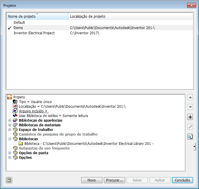 Sobre o Electrical Catalog Browser para Inventor