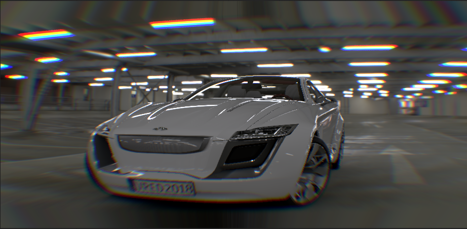 色度色差桶形扭曲示例