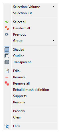 right click part mesh