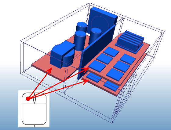 deselect parts