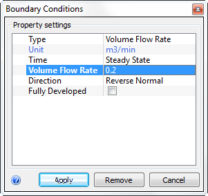 volume flowrate