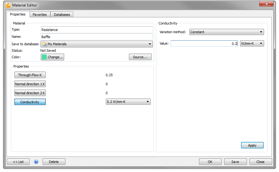 material editor