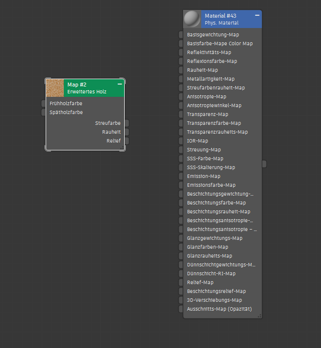 Screenshot of the view window in the slate material editor