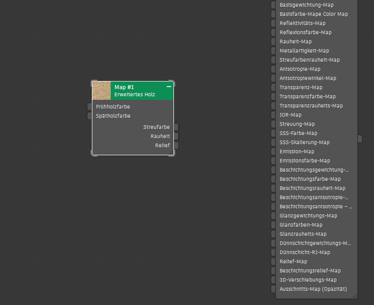 Screenshot of the view window in the slate material editor